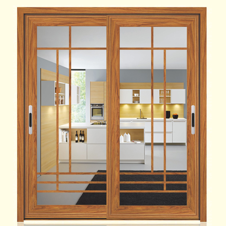 Economic interior used frame tempered glass sliding door
