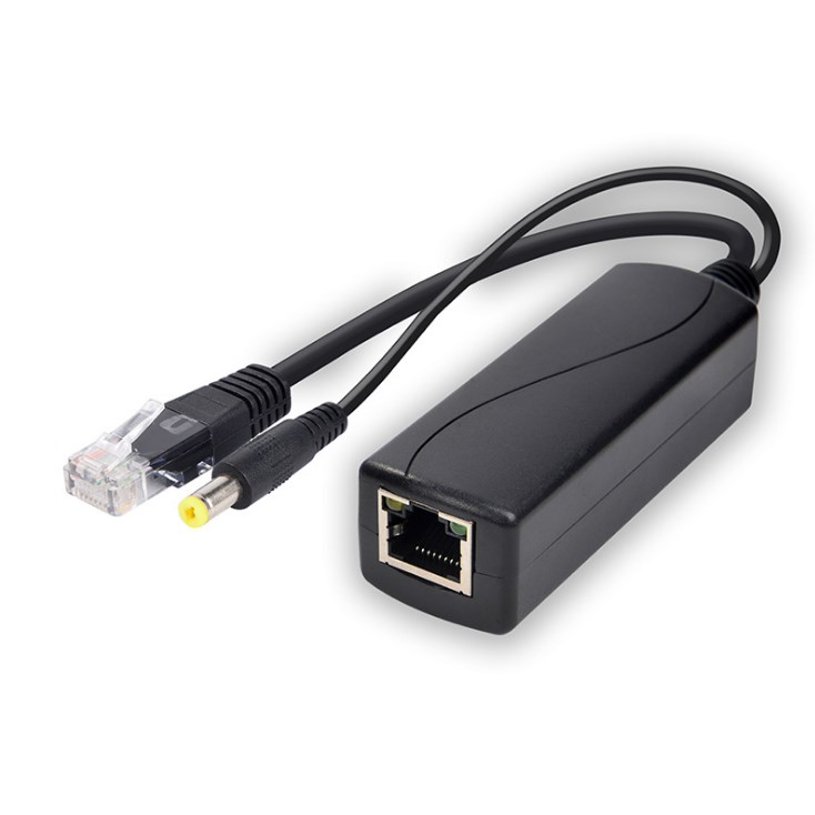 1500V high voltage isolation 100mbps poe splitter 12V1A 5.5*2.1MM