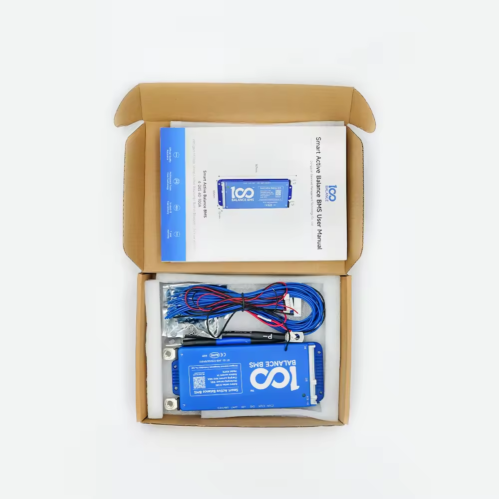 100 balance bms 200A Lifepo4 Li-Ion Lto Lacid Battery pack Support Lcd Rs485 Uart Heating Function Smart Active Balance Bms
