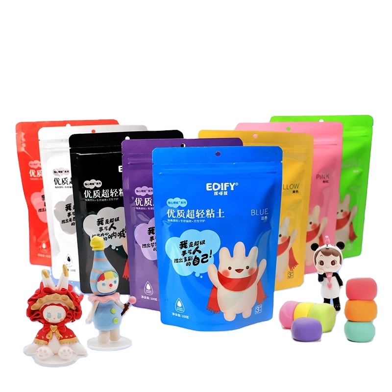 100g 8 видов цветов нетоксичный, суперлегкая глина Playdough Полимерная глина поделки своими руками Набор для детских игрушек