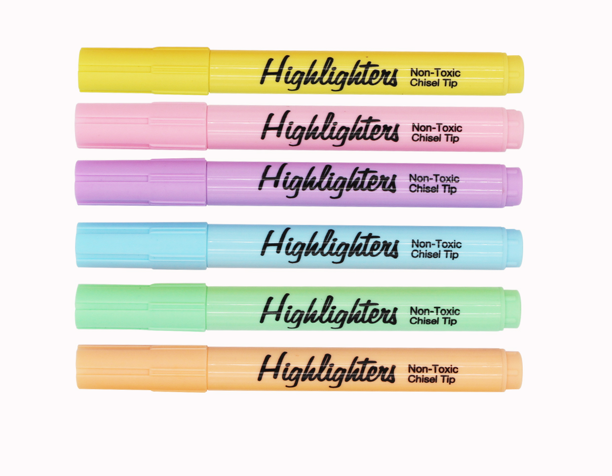Wholesale Highlighter Pen marker Multi Color Packaging Pastel Text Fluorescent Markers Pen Set Highlighters