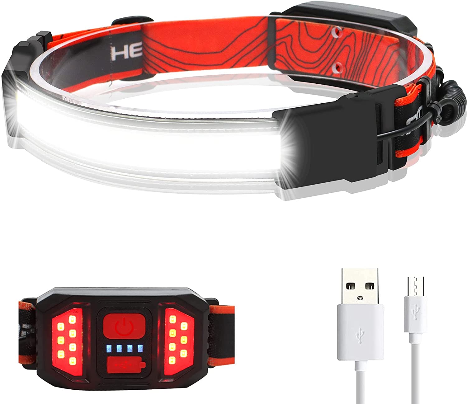 1000 Lumen, 3 Modes, Super Bright LED Headlamp Rechargeable Headlamp fishing headlamp 3 modes headlamp