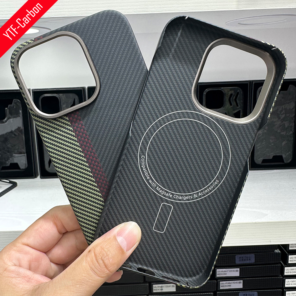 Чехол YTF-Carbon для Iphone14/14pro/14proMax, чехол 600D из настоящего арамидного волокна, Ультратонкий матовый чехол с защитой от падения
