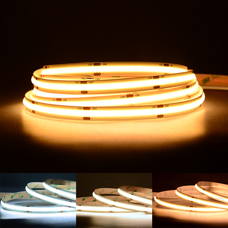 Светодиодная лента 320 480led/m RA90, Светодиодная лента 12V 24V UL CE RoHS UKCA 3000K-6500K tiras de luces, гибкая светодиодная лента cob
