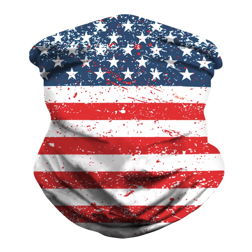 Оптовая продажа, новый дизайн, в полоску, со звёздами, флаг США, 100% полиэстер спортивная езда на велосипеде, для верховой езды, повязка на голову, моющийся ободок банданы