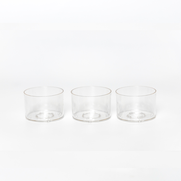 Custom candle jar clear plastic tealight candle cup