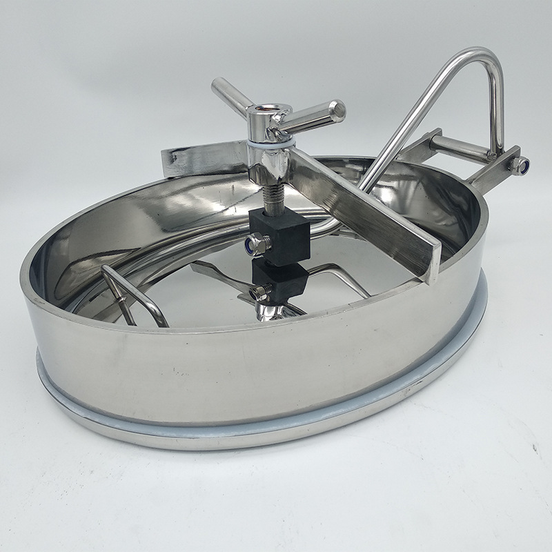 DSLB Oval Inward SUS304 SUS316L Manhole cover for water tanks