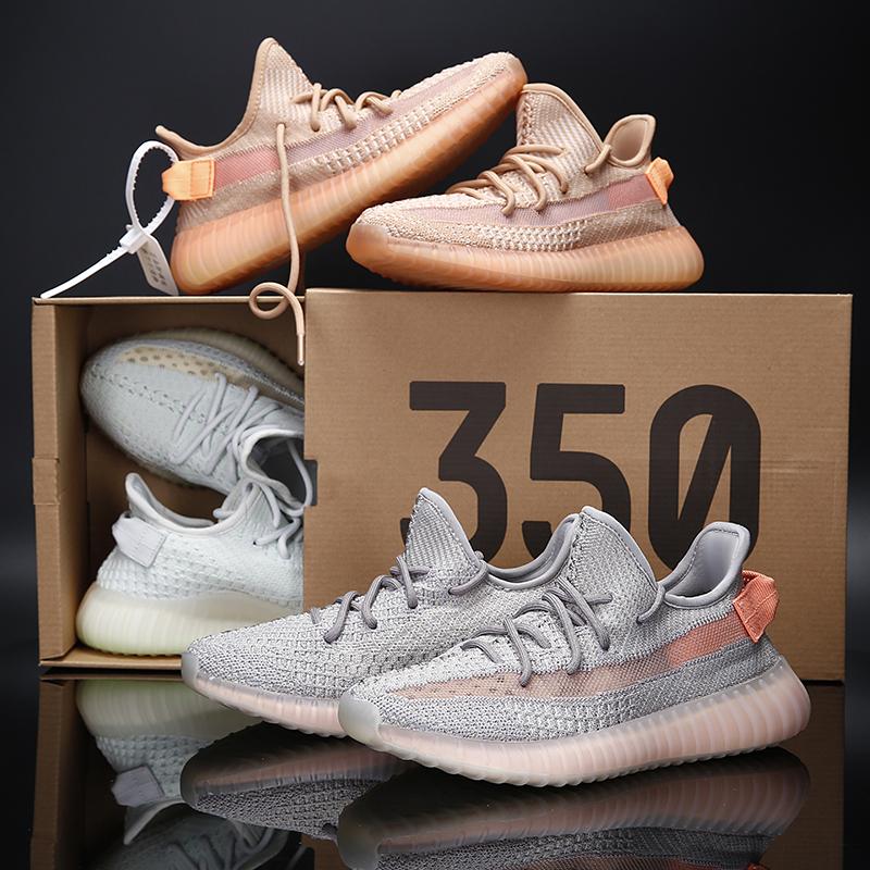 2021 высококачественные светоотражающие Оригинальные кроссовки yeezy350 для мужчин и женщин, все стили, оригинальные коробки с логотипом 1:1 350 V2 Yeezy