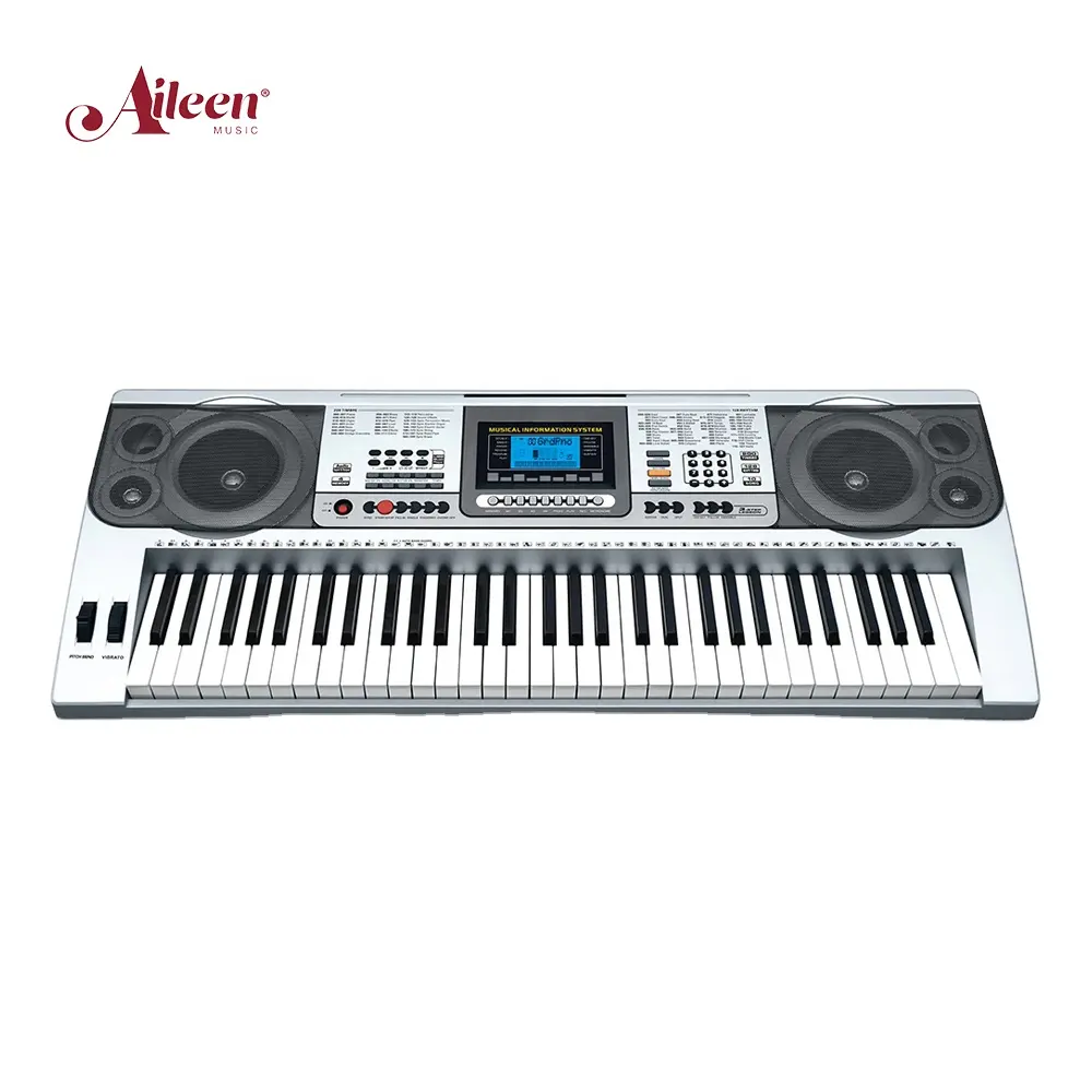 61 keys hot selling LCD display simulation electric piano keyboard (EK61222)