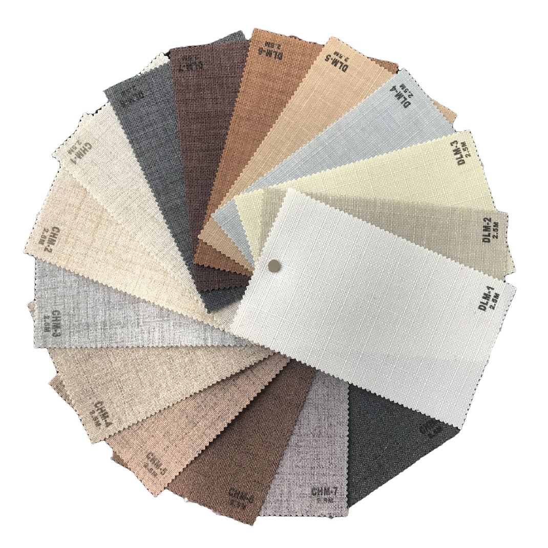 Polyester translucent roller shade fabric sunshade jute fabric for roller blind