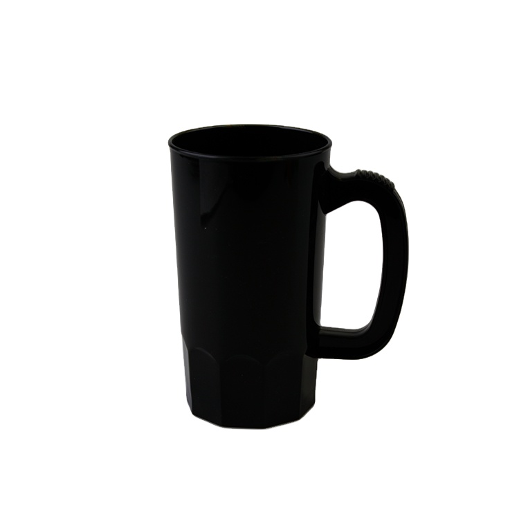 Factory Supply Eco-friendly Plastic Tumbler Black Colorful Tea Cup With Handle Mugs Sublimation