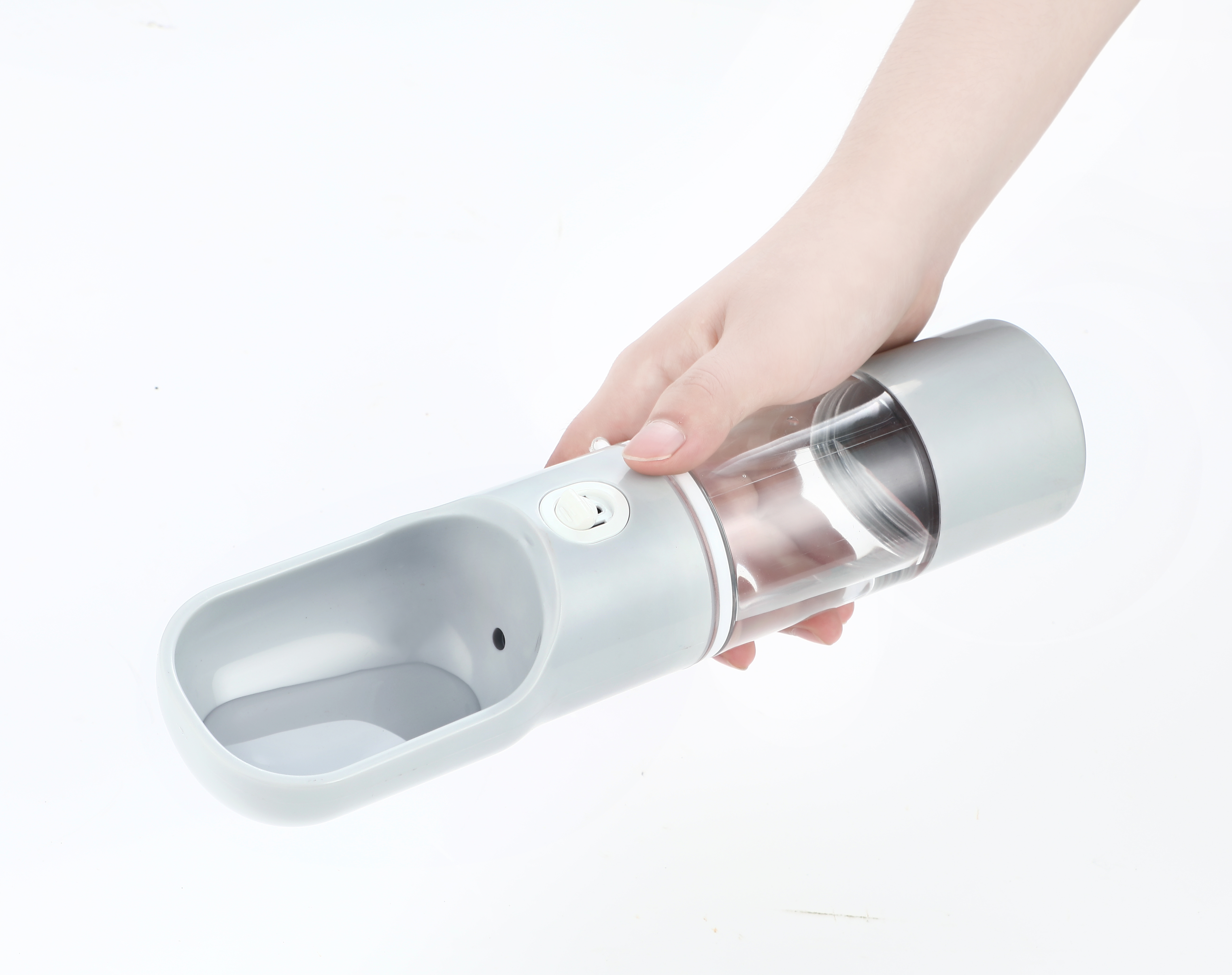 New Design Pet Accessories Portable Dog Cat Drinking Water Bottle with Food Cup