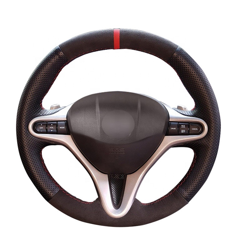 Чехол на руль для Honda Civic 8 2006 2007 2008-2010 2011(3 Спицы), оптовая цена для вас