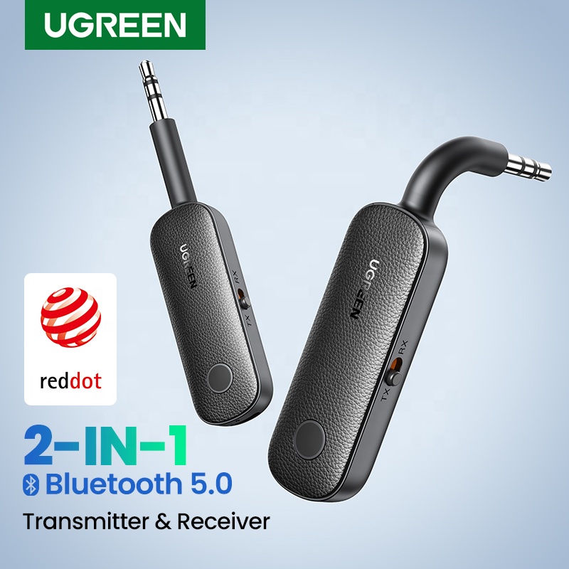 Bluetooth-адаптер UGREEN 2-в-1, приемник-передатчик Bluetooth, 5,0, беспроводной 3,5 мм, стерео для наушников, ТВ, автомобильное аудио
