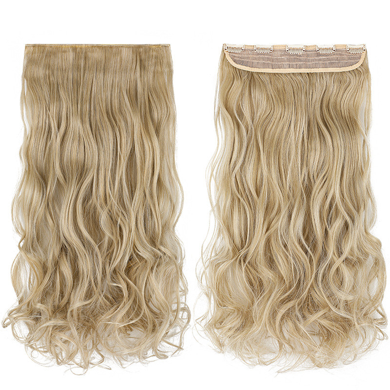 Silver Gray Curly Clip In On Hair Top Knot Long Ponytail Holder Wigs Piece Curly Extensions Hairpieces