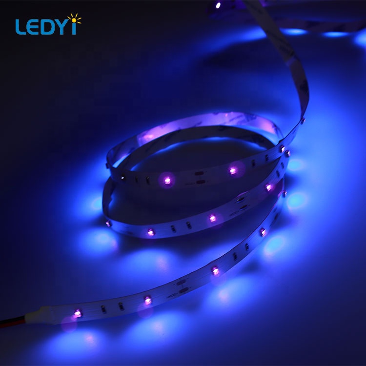 LEDYi завод UVC бактерицидные лампы UVA SMD3535 12/18/28 светодиодов УФ-свет гибкий UVC светодиодные ленты