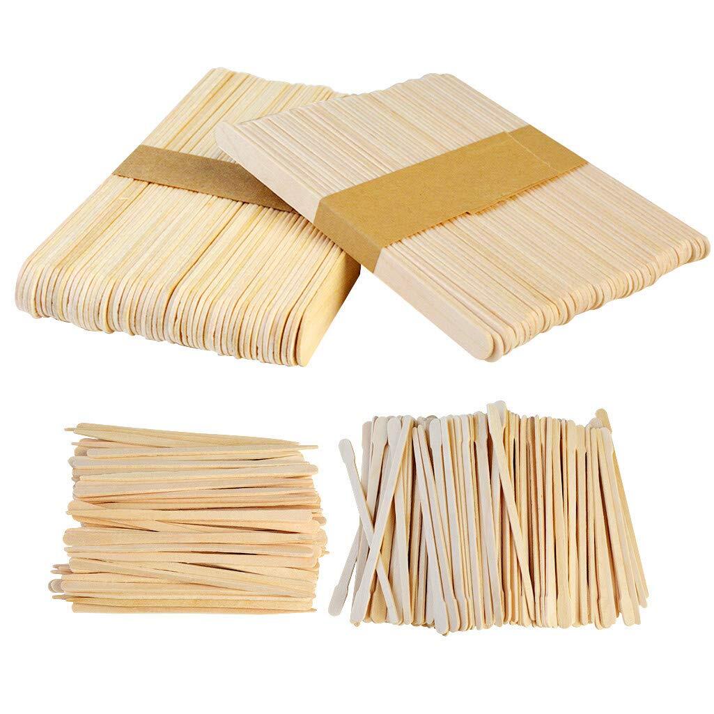 Custom Logo Beauty Salon Cosmetic Large Bamboo Dental Stick Spatulas Wooden Spatula For Waxing