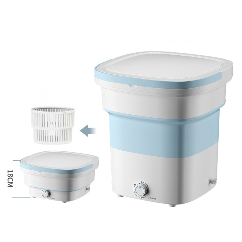 Fast cleaning  scheduled appointment  foldable portable barrel washing machine
