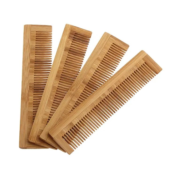 Wholesale hot sell eco-friendly custom logo wooden hotel travel lice wood bamboo hair comb