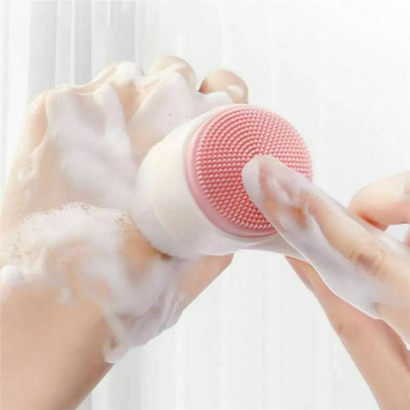 Double Side Face Massager Washer Face Cleaning Brush Facial Pore Cleaner Body Cleansing Massage Mini Skin Beauty Scrubber