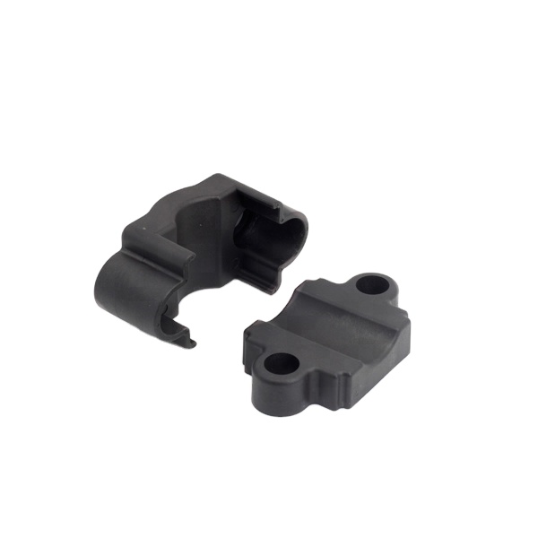 Plastic cable clamps made of insulating material