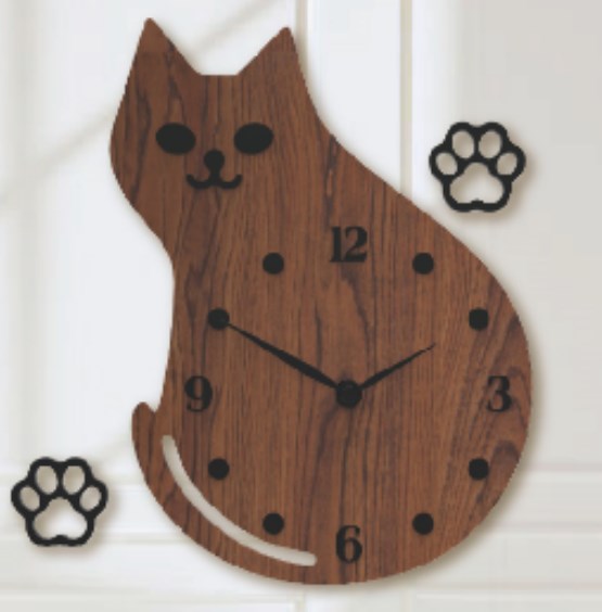 Kitty Shape Clocks For Wall Clocks