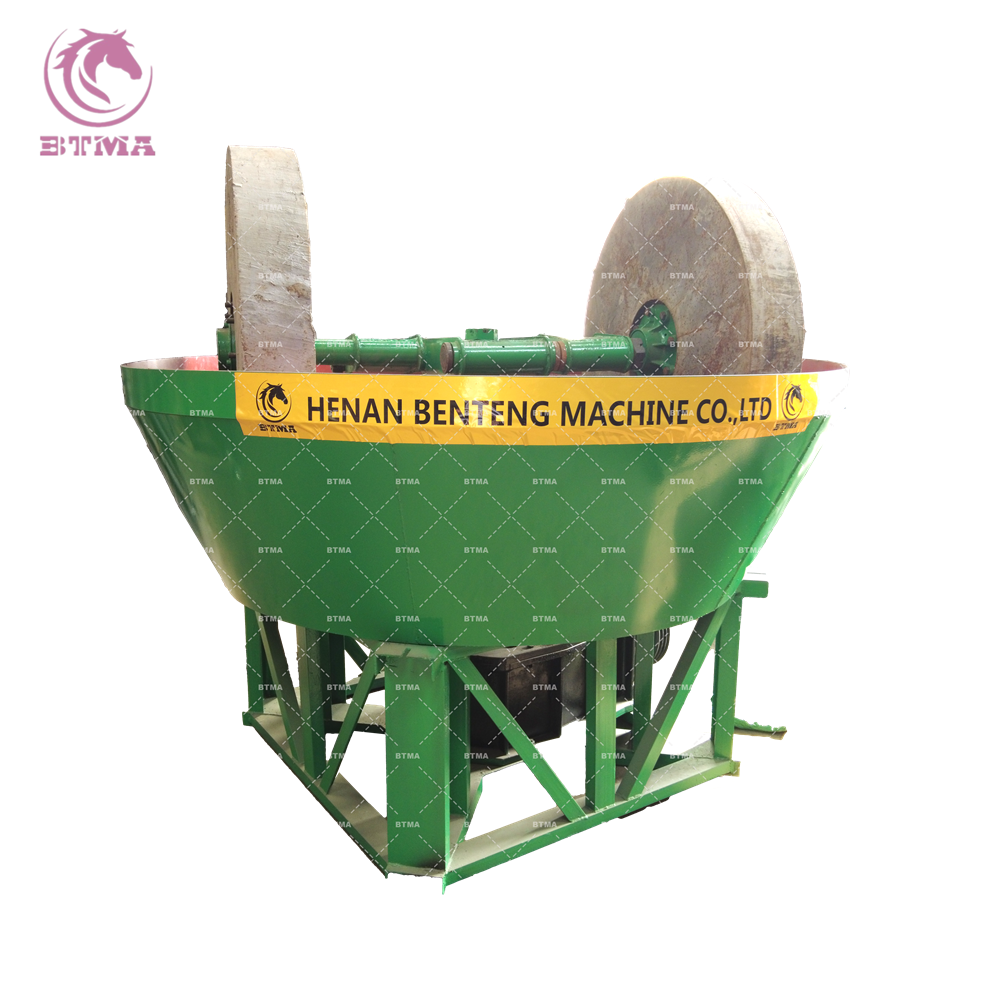 BTMA-1200 Model wet pan mill/Gold grinding mill machine For Africa