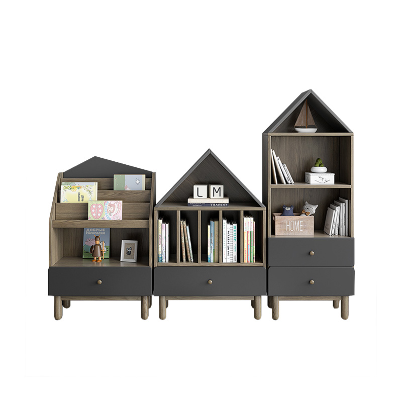 Lovely Children Large Capacity Storage Combination Bookshelf Cabinet with Book and Toy