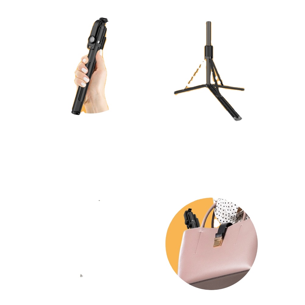 L05 1.49 meters high 360 photograph Portable Design wireless tripod ps selfie stick