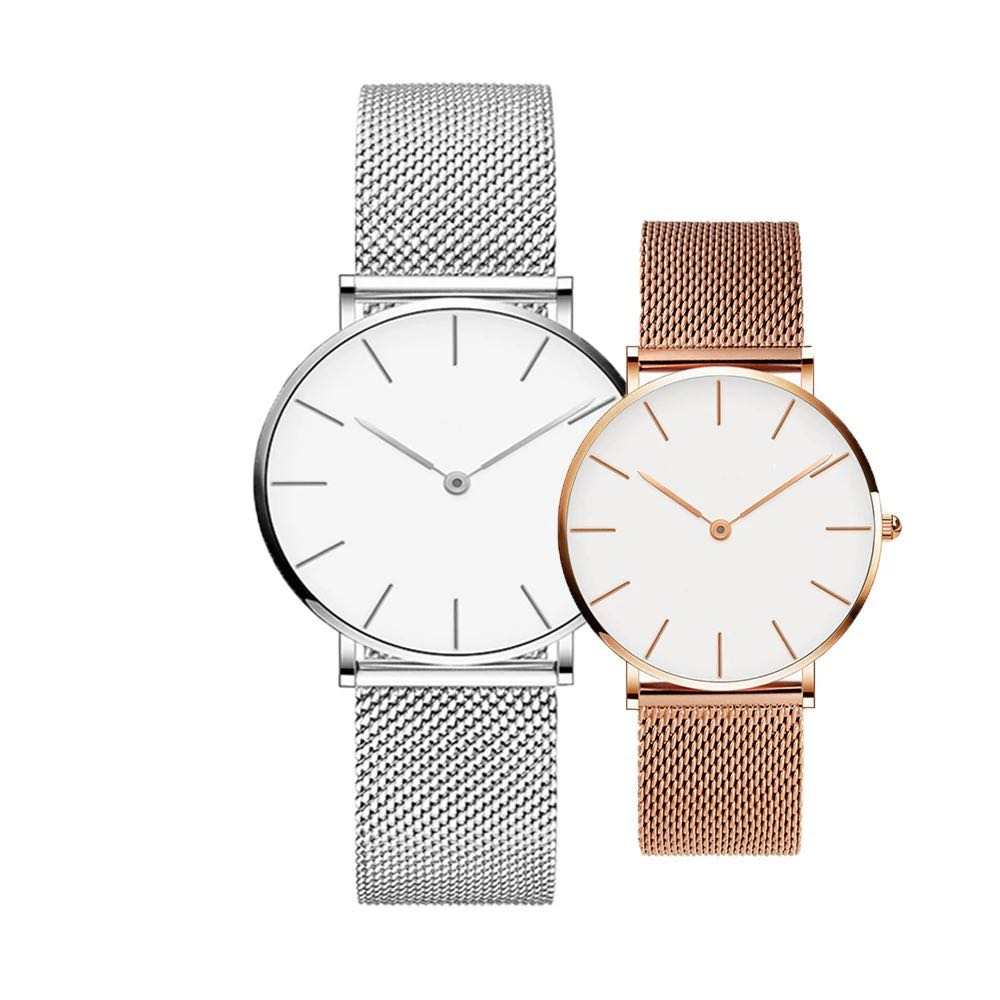 OEM custom logo 36mm 40mm women's and men's watch mesh belt belt band luxury D W Style Watch