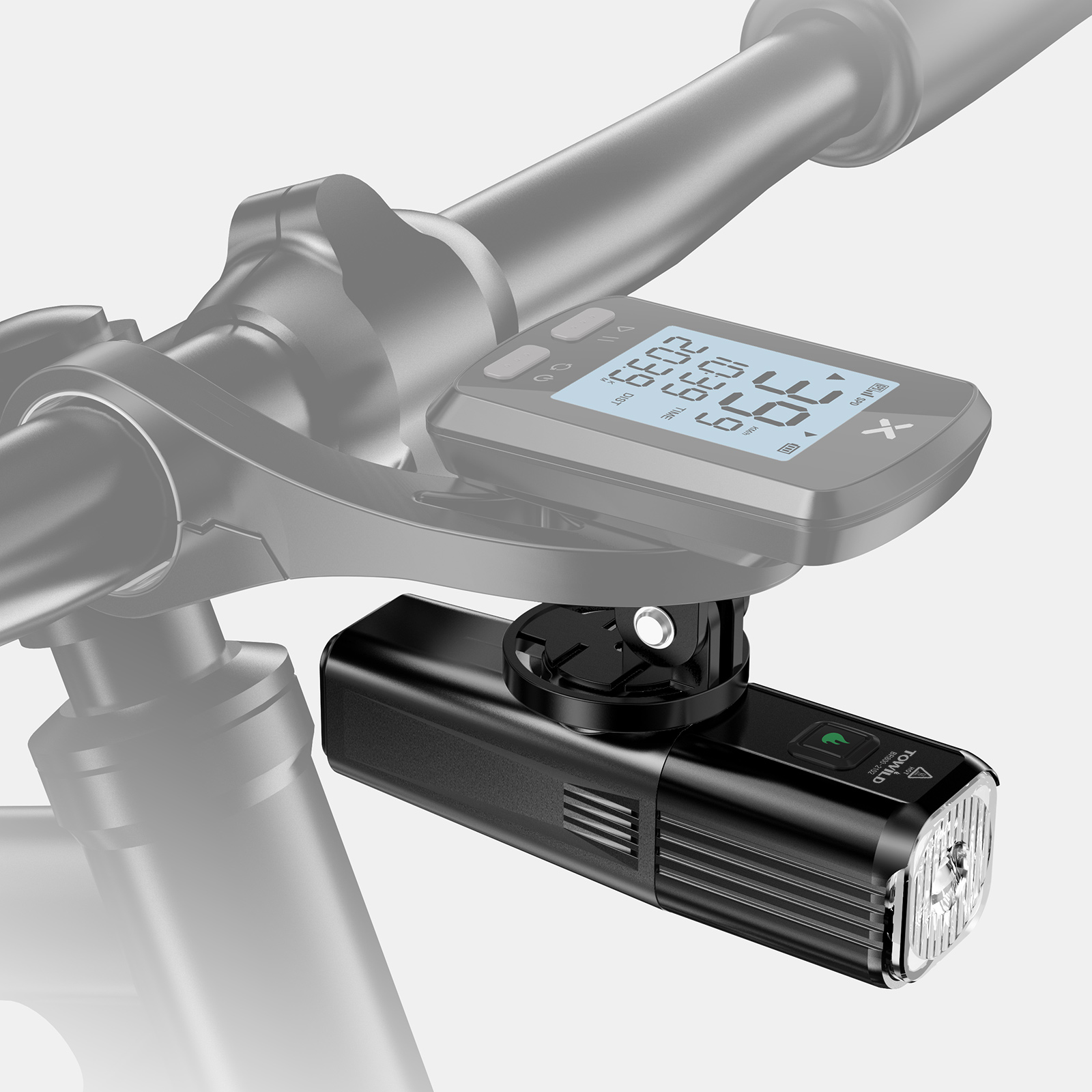 Передняя фара для велосипеда STVZO, совместимая с креплением Gopro, компактная перезаряжаемая фара