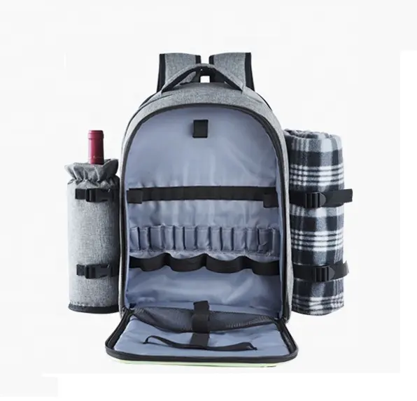 Travel picnic backpack High Quality Waterproof Outdoor Cooler Thermal 4 Person With Water Bottle Holder  for Concert Beach Park
