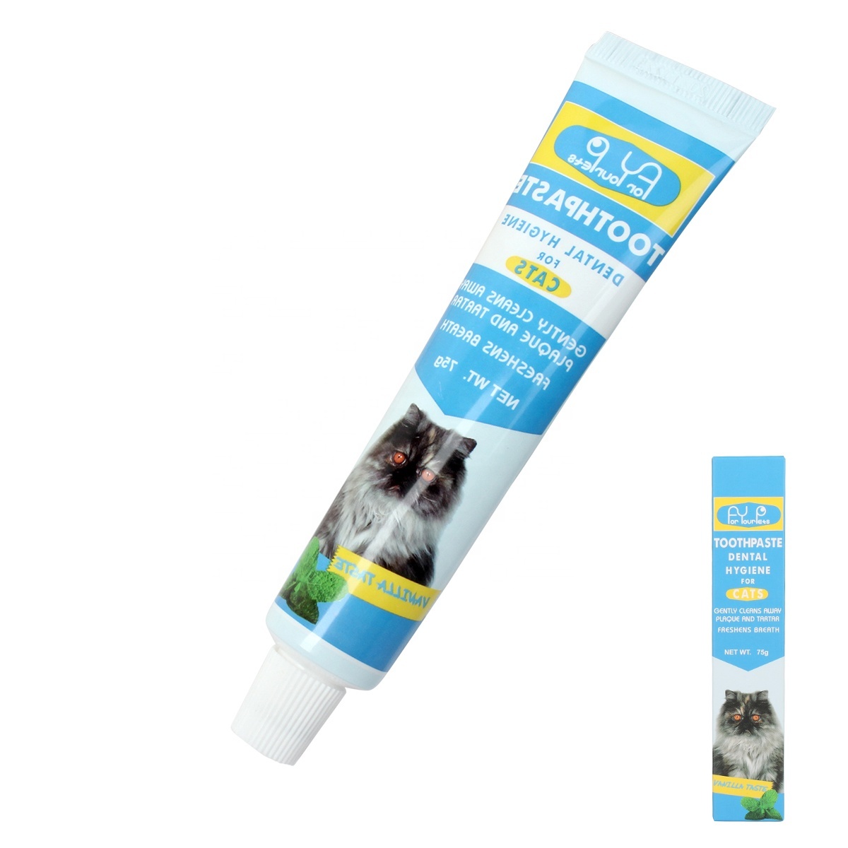 Color Box Packaging Dog Dental Care Tooth Paste Dog Pet Toothpaste for Cat