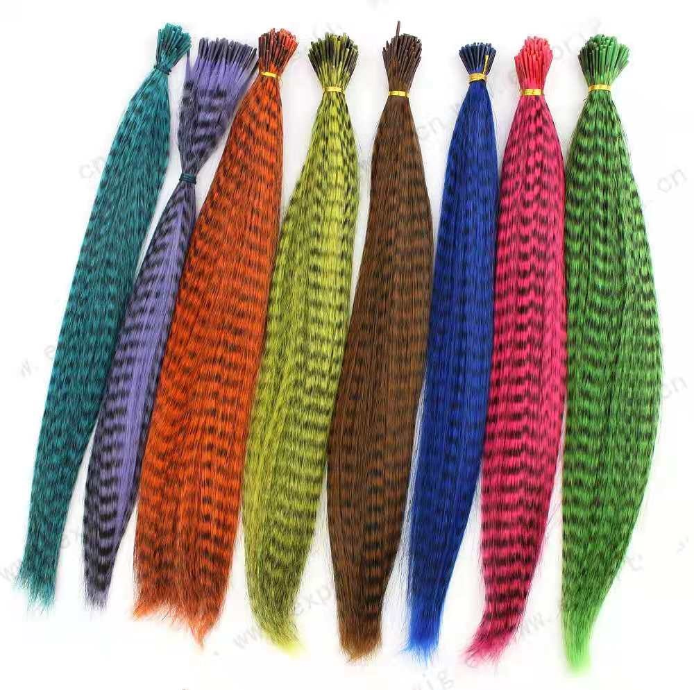 LK hair extension color strip chemical fiber hair high temperature wirerod can perm straight hair African dirty braid wig