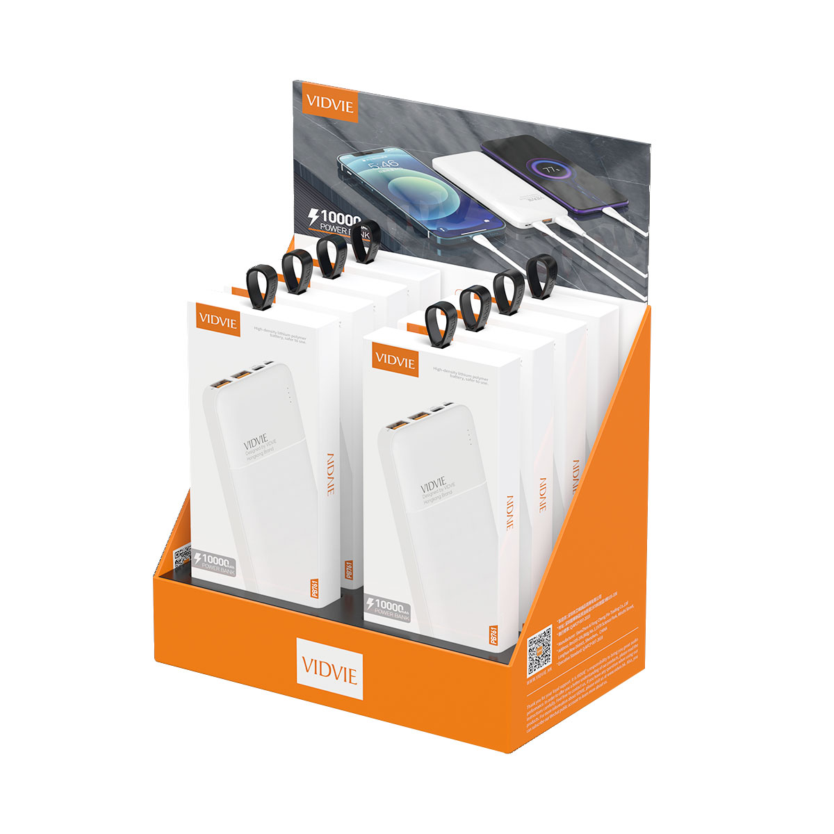 VIDVIE 2021 Новый 10000mAh 2.1A двойной USB полимерный блок Питания Рекламный комплект