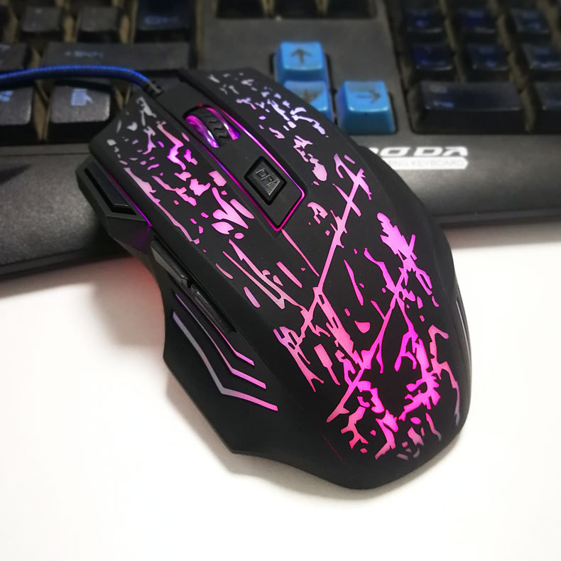 Hot selling USB backlit optical scroll wired notebook desktop computer gaming mouse for Office and Gaming Use