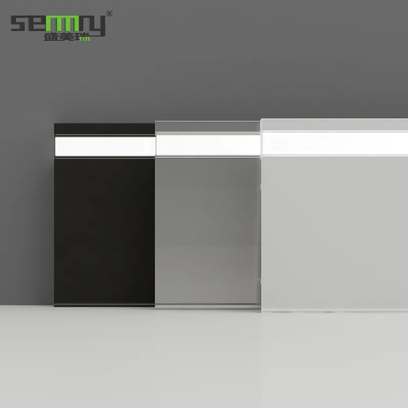 Easy Install Strip Decorative Flooring Led Bar Strip Light Skirting Board Aluminum Baseboard