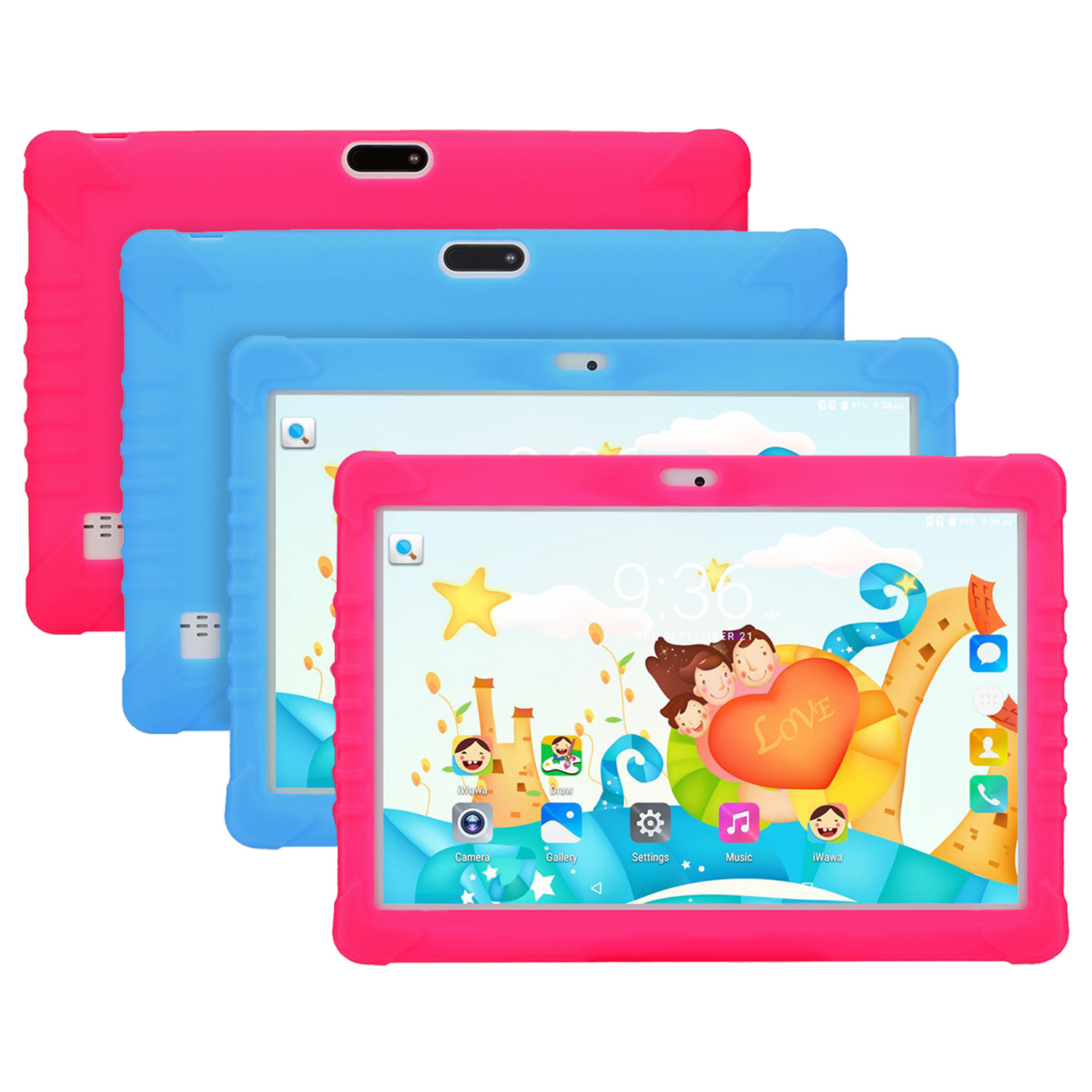 10 дюймов, 3G, планшет, PC Детский Обучающий планшет ПК MTK6580 Quad Core 1 ГБ/16 ГБ, 2 ГБ/32 ГБ Wi-Fi Android 6,0/7,0 планшетный ПК