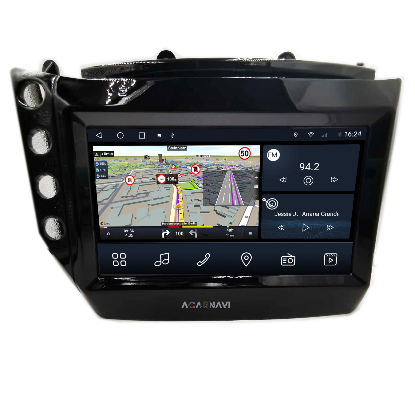 Acarnavi Gen 4 Android 12 8 + 128G сенсорный экран автомобильное радио GPS-навигационная система для Maserati grantour GT GC CTS 2007-2017