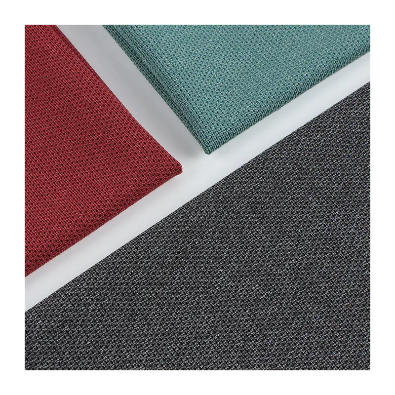 High stretch cationic blend knitted casual polo t-shirt fabric 75D knitted polyester sports mesh fabric