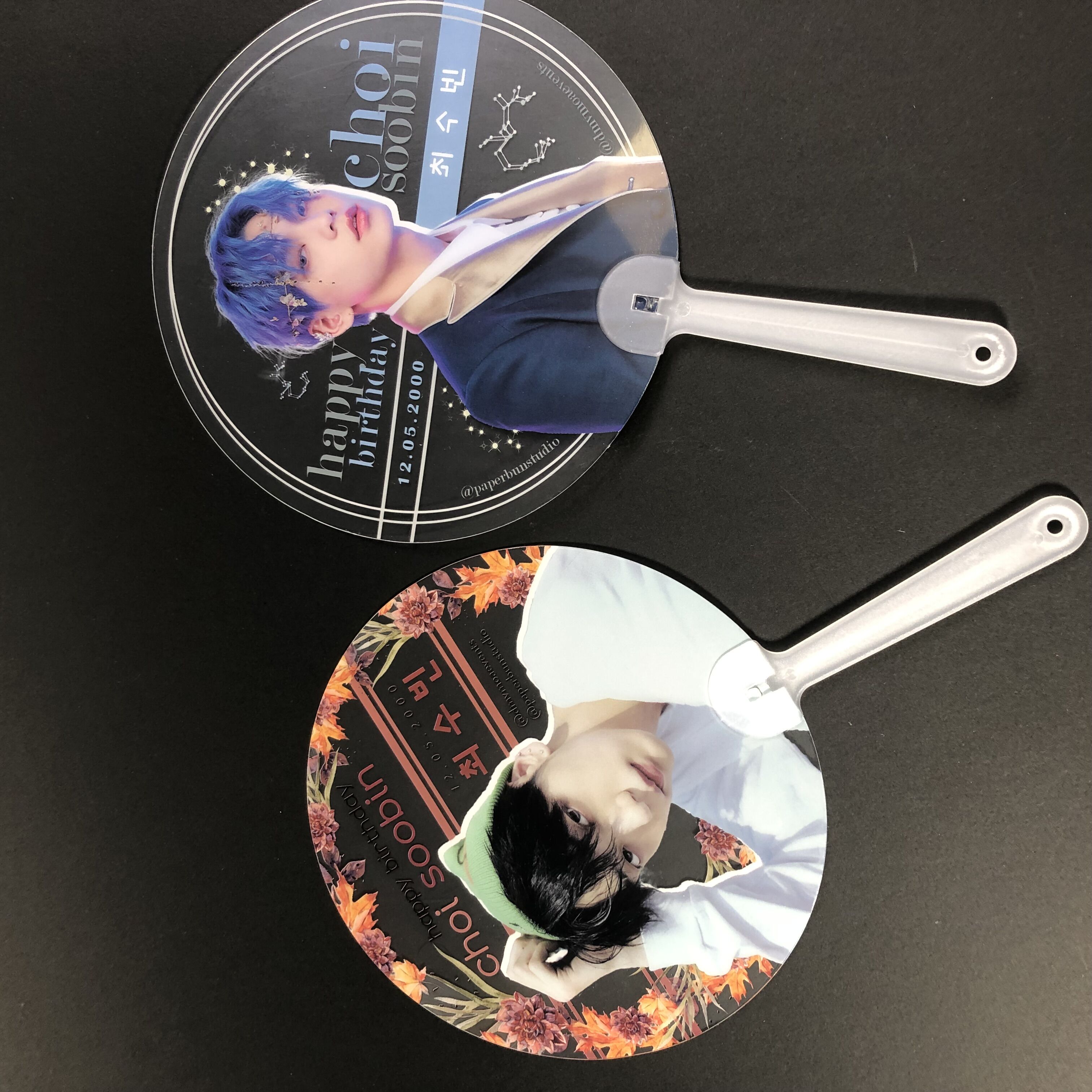 Прозрачные пластиковые 3d-вентиляторы Kpop Idol T X T E X O