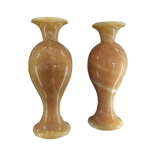 Factory Price Honey Onyx Marble Vases, Yellow Stone Vase ,antique Marble Vase