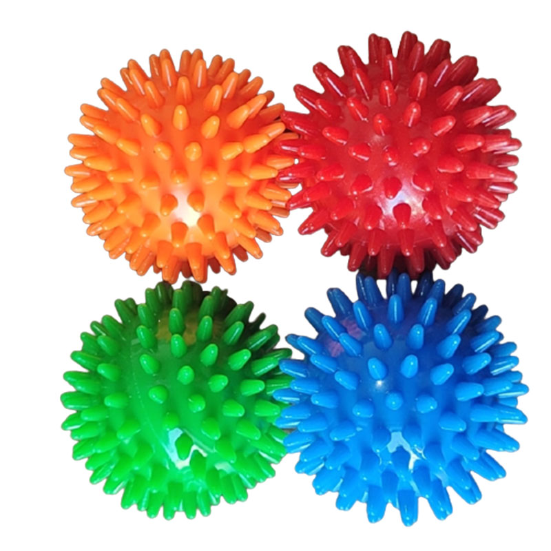 Горячая продажа Массажный мяч для ног spiky PVC массажный ролик для ухода за телом пилатес мяч