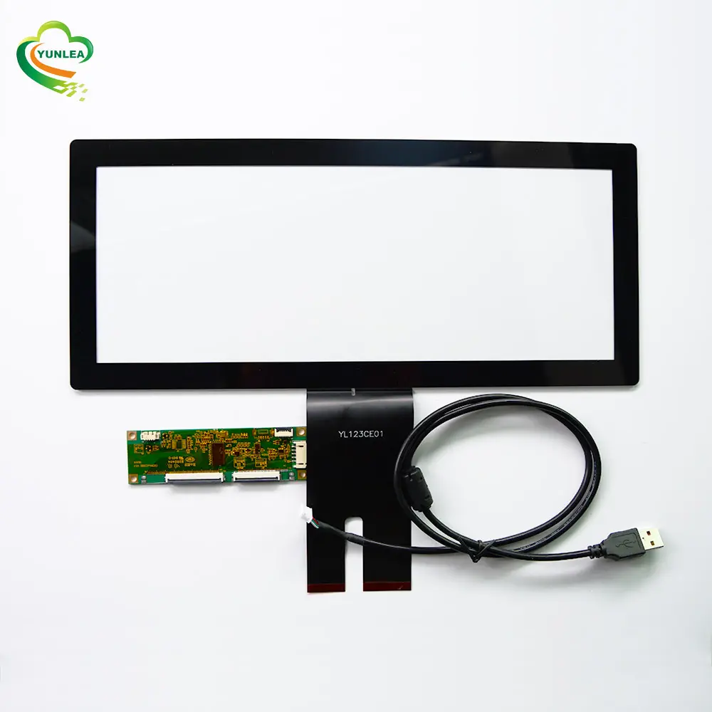 custom multi touch projected capacitive touchscreen usb pcap 12.3 inch touch screen panel overlay kit