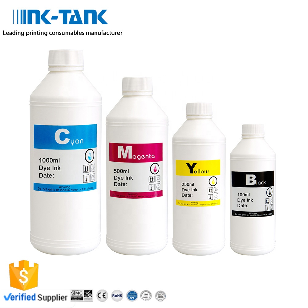 INK-TANK 100 мл 250 мл 500 мл 1000 мл 1L универсально портативное оптом бутылка пополнения чернил для струйной печати чернилами для Epson для HP для принтера Canon принтерам