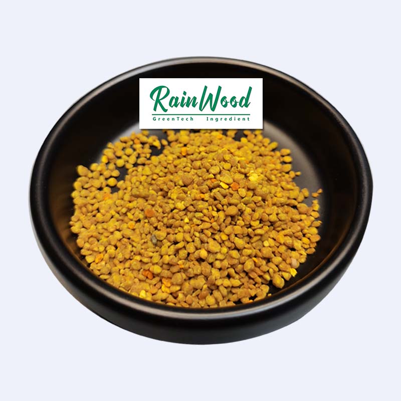 Высококачественный натуральный порошок пчелиной пыльцы Rainwood, Заводская поставка, порошок пыльцы, бесплатный образец пчелиной пыльцы, органический для продажи