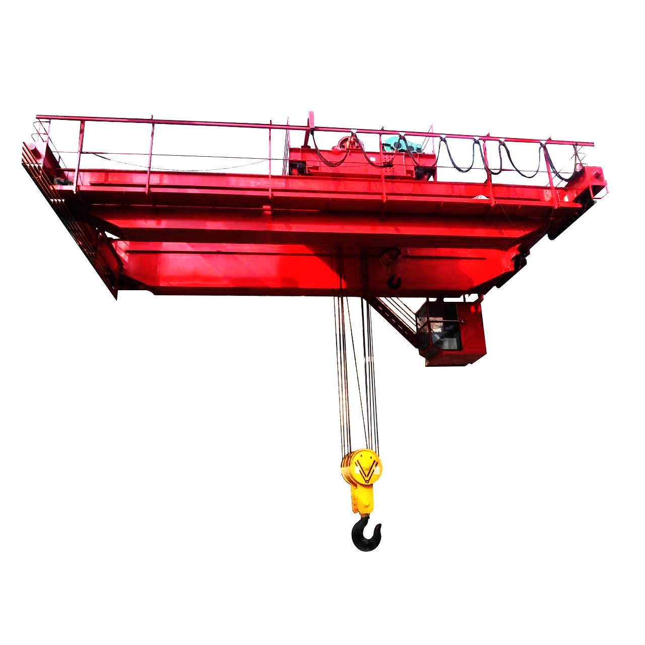 China Superior Quality Long Life 3Ton 5Ton 10Ton Double Girder Beam Overhead Crane For Manufacturing Plant