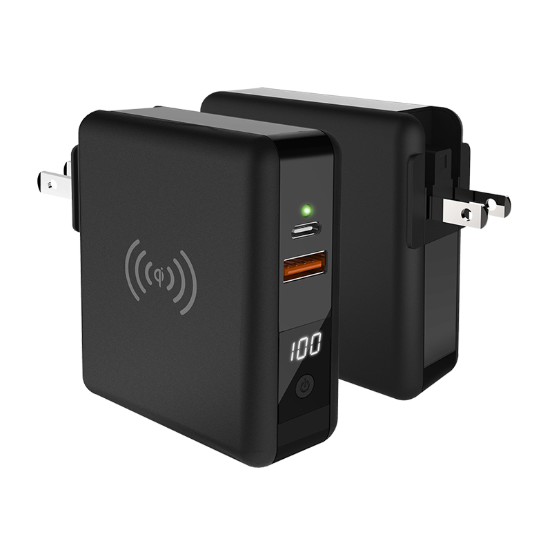 Путешествия адаптеры питания QC3.0 USB стены зарядное устройство PD 18 Вт беспроводной запасные аккумуляторы для телефонов с