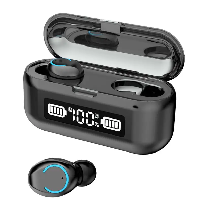 2020 F9-43 TWS LED Touch Control IPX7 Waterproof Stereo Headphone With Bluetooth Earphone Wireless Earbuds