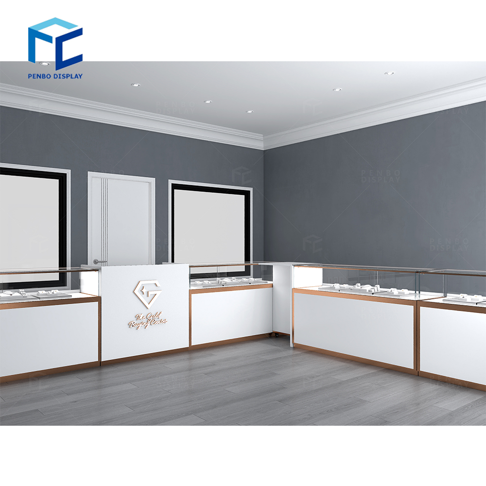 Modern Shopping Mall Jewelry Kiosk Jewelry Shop Showcase Jewelry Shop Furnitures Decoration Display Cabinet Design